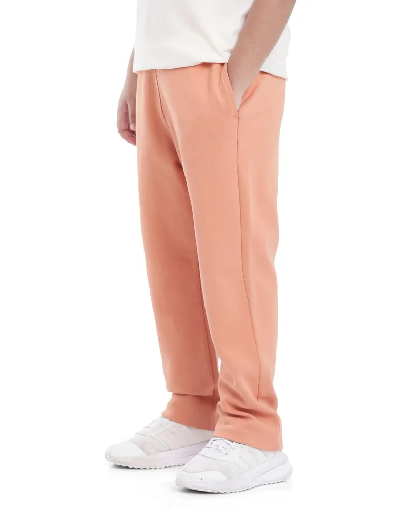 Rare Ones Rare Ones Kids Divo Orange Cotton Poly Drawstring Solid Trackpant