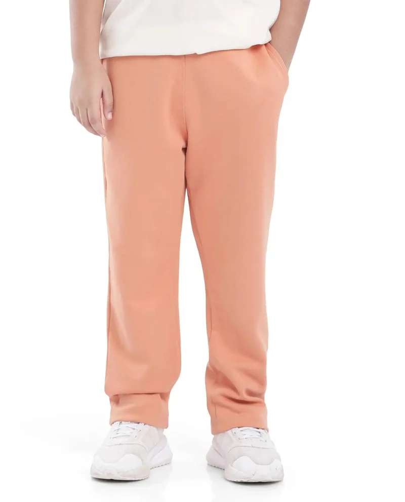 رير ونز Rare Ones Kids Divo Orange Cotton Poly Drawstring Solid Trackpant