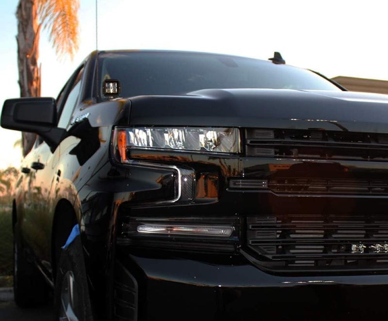 iJDMTOY Heavy Duty Steel Hood Hinge Mount A-Pillar LED Ditch Light Bracket for 2019-up Chevrolet Silverado 1500, GMC Sierra 1500 - Image 5