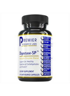 Digestase-SP - 6 Enzymes for Digestion - Supports Digestion of Carbohydrates & Protein - for Occasional Intestinal Gas or Bloating Relief - 60 Plant-Source Capsules - pzsku/Z169807027CFAA73D619DZ/45/_/1741171012/d00b155c-c0f2-4f85-aef4-ad0330ce1a77