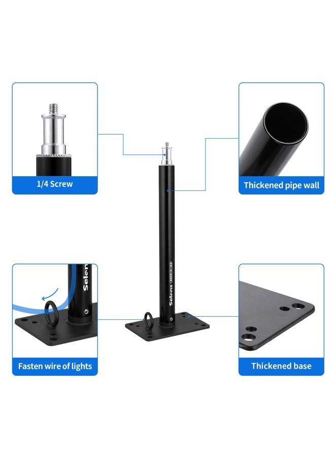 Selens 11" Photo Studio Camera Ceiling Mount, Wall Mount Boom Arm for Photo Studio Video Light, Umbrella, Ringlight, Monolights Photography with 1/4" Thread - Image 4
