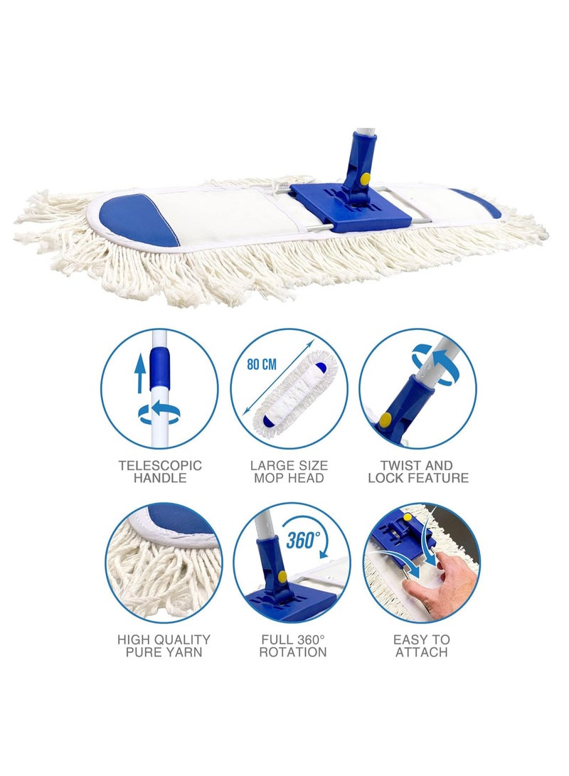 Gator Dust Control Mop | 80 cm | WHITE - Image 2