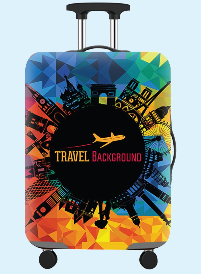 BRITISH TOURISTER Luggage Cover 24" – Washable Elasticated Suitcase Protector – Stretchable Anti-Scratch Dustproof Cover for 24 Inch Trolley Bag – Travel Accessory - Image 1