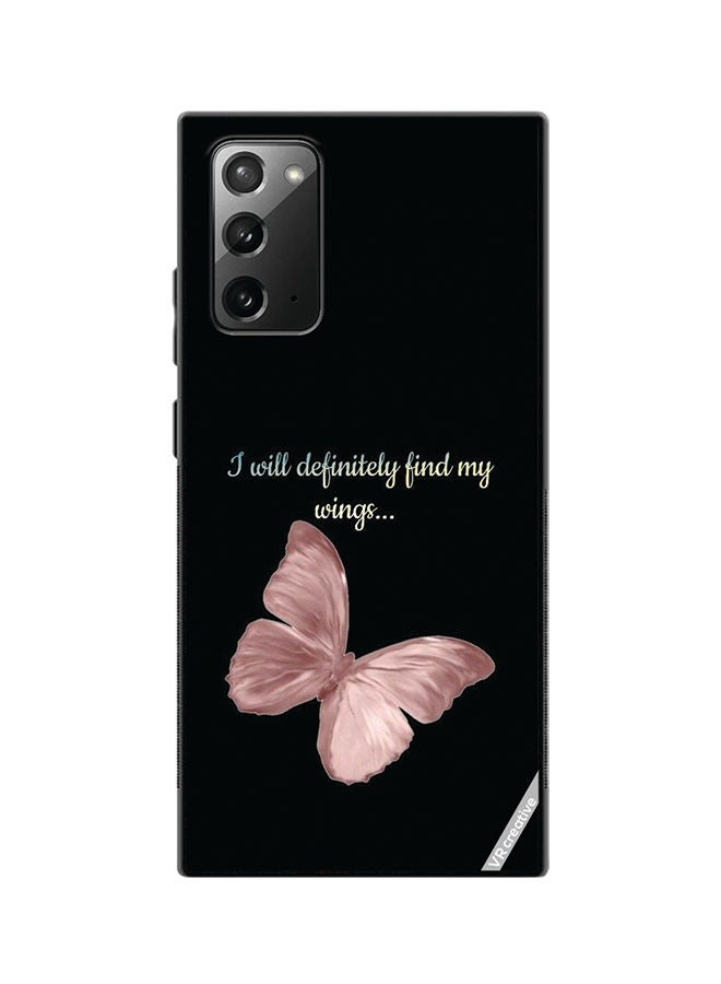 VR CREATIVE Protective Case Cover For Samsung Galaxy Note20 5G I Will Definitely Fimd My Wings Design Multicolour - Image 1