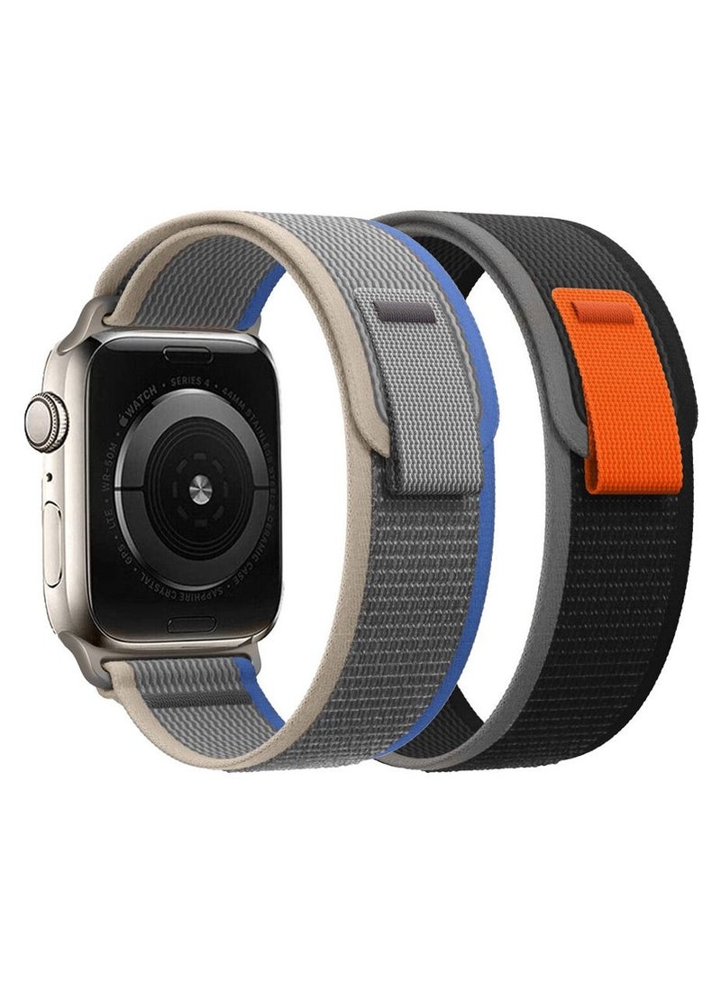 CATANES 2 Pcs of Trail Loop size 44mm 45mm 49mm series 10/11 for Apple Watch Band size M/L - Image 1