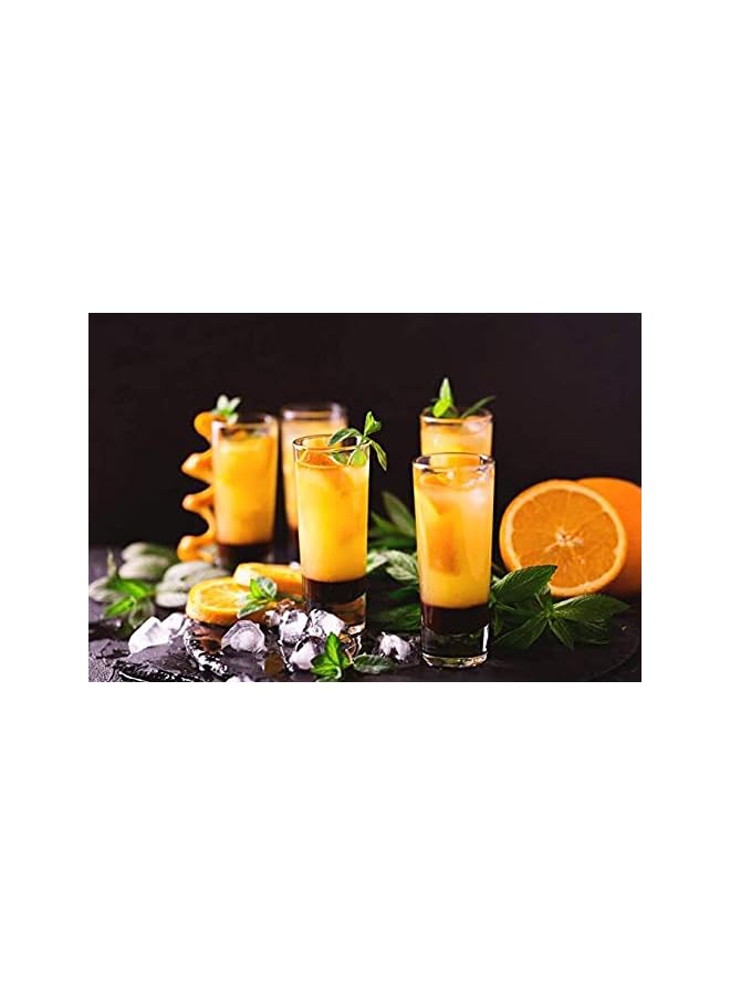 S-TOP 2 Ounce Tall Shot Glass for Tequila Vodka-Set of 6 Party Shot Glasses Tall Cocktail Glasses Drinking Glass Party Shot Glasses - Image 2