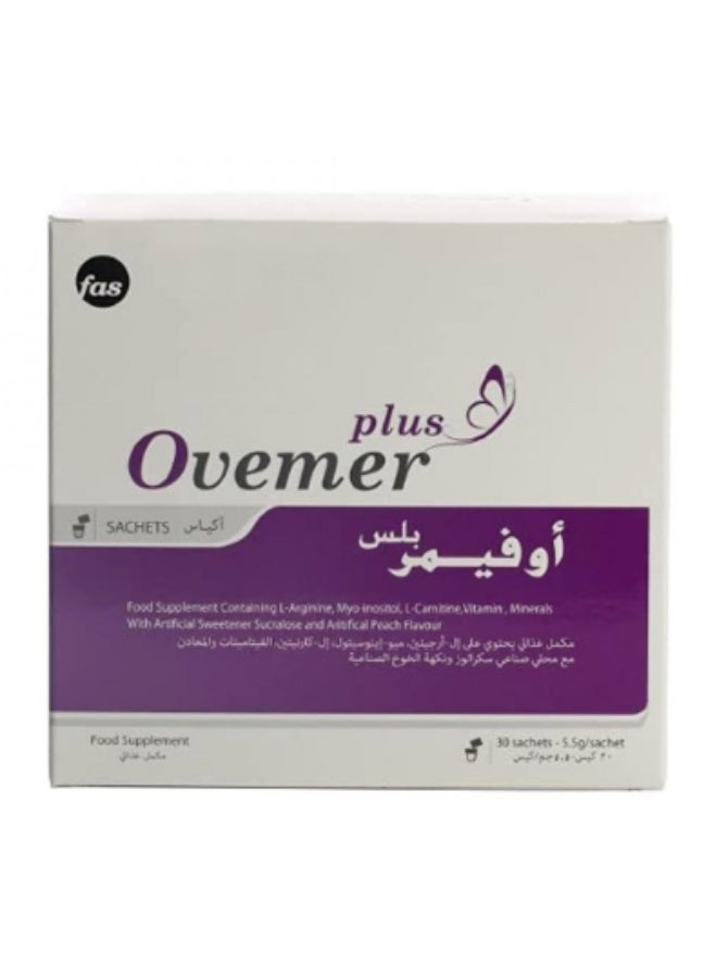 fas Ovemer Plus L-Arginine - 30 Sachets - Image 1