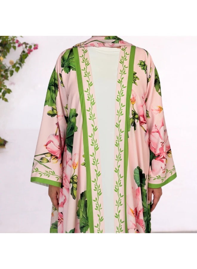 QABEELA RAM26 ELARA PRINT ABAYA - Image 2