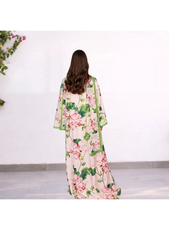 QABEELA RAM26 ELARA PRINT ABAYA - Image 3