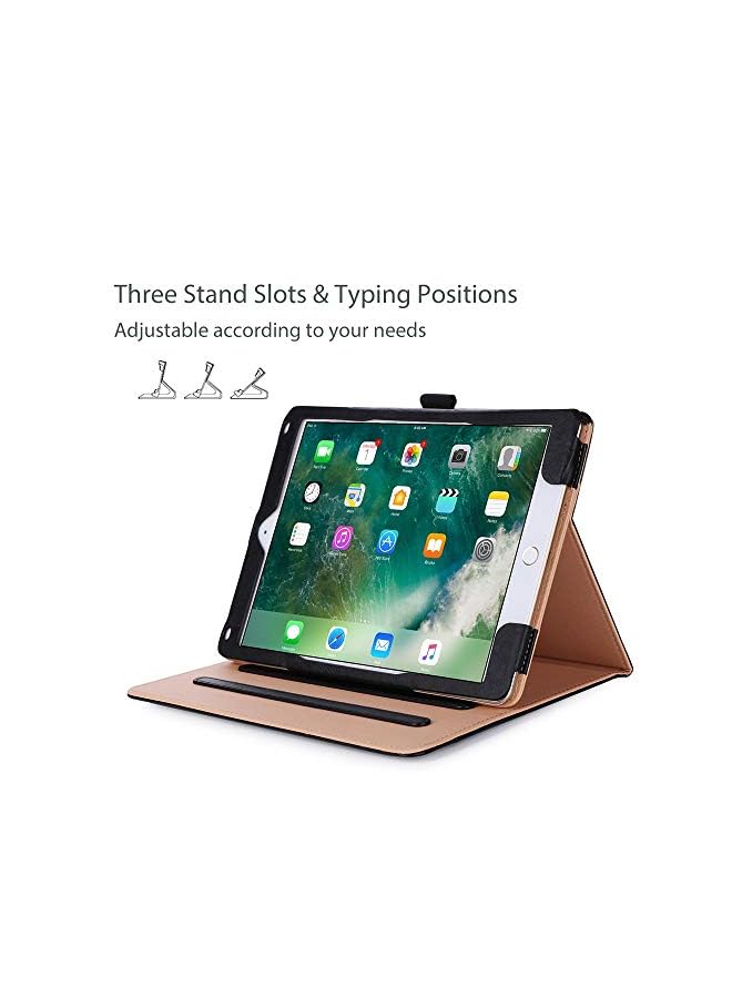 Procases Ipad 9.7 Case For 2018 Ipad 6Th Generation/ 2017 Ipad 5Th Generation, Stand Folio Cover Leather Case With Pencil Holer For Apple Ipad 9.7 Inch, Also Fits Ipad Pro 9.7/Ipad Air 2/Air -Black - Image 4