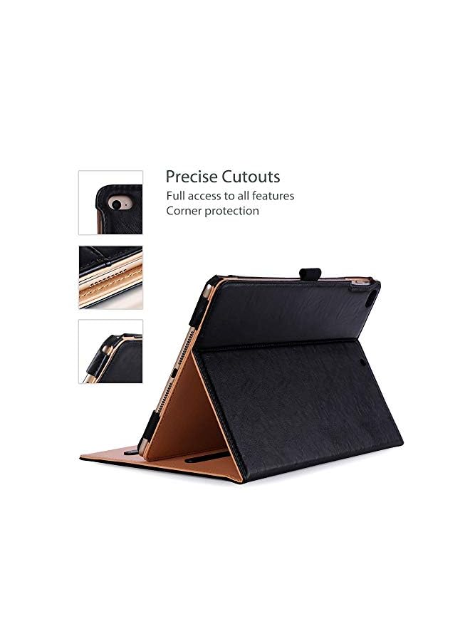 Procases Ipad 9.7 Case For 2018 Ipad 6Th Generation/ 2017 Ipad 5Th Generation, Stand Folio Cover Leather Case With Pencil Holer For Apple Ipad 9.7 Inch, Also Fits Ipad Pro 9.7/Ipad Air 2/Air -Black - Image 5