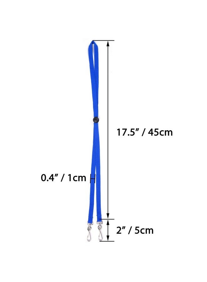 Wisdompro Face Mask Lanyard 10 Pcs Double Hook Lanyard With Adjustable Length Mask Holder Around Neck For Kids Adults Ear Saver 5 Colors - Image 4