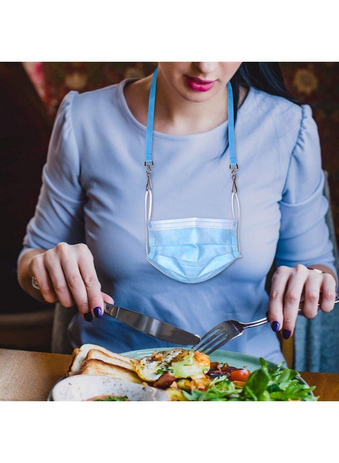 Wisdompro Face Mask Lanyard 10 Pcs Double Hook Lanyard With Adjustable Length Mask Holder Around Neck For Kids Adults Ear Saver 5 Colors - Image 5