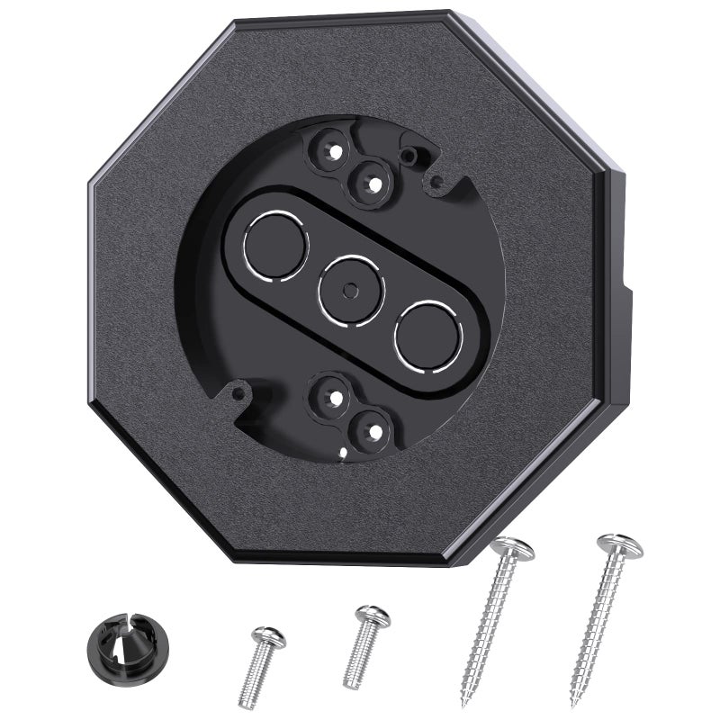 Siding Mounting Block Siding Mounting Kit with Builtin Electrical Box Vertical Siding Lamps Mounting Plate Siding Light Blocks for 12 inch Lap Siding Black