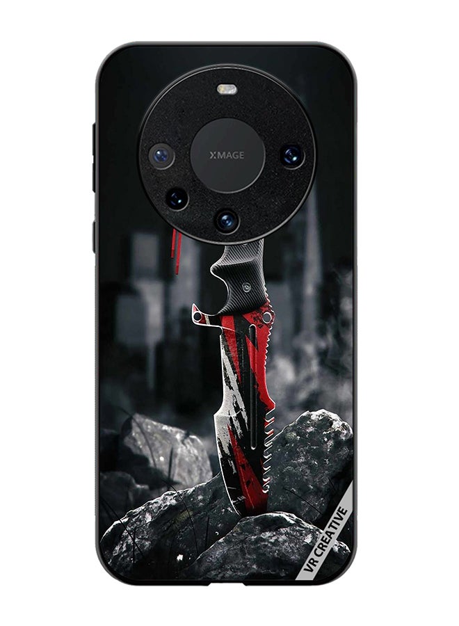 VR CREATIVE Protective Case Cover For Huawei Mate 60 Pro Plus Huntsman Knife Design Multicolour - Image 1