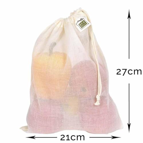 Ecobags ECO-Bags Products Gauze Produce Bags Natural Cotton - Image 2