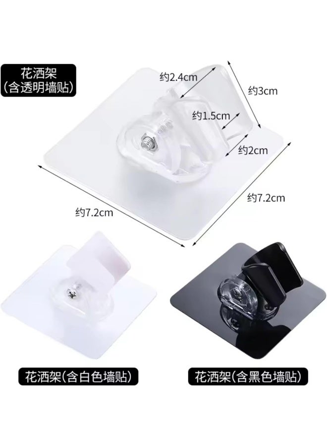 Zalcoon Strong Adhesive and Waterproof Shower Head Holder,360 Rotating Adjustable Handheld Shower Holder,Shower Head Holder Wall Mount,Perfect for Handheld Shower Head with Hose (White) - Image 3