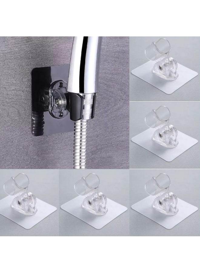 Zalcoon Strong Adhesive and Waterproof Shower Head Holder,360 Rotating Adjustable Handheld Shower Holder,Shower Head Holder Wall Mount,Perfect for Handheld Shower Head with Hose (White) - Image 2
