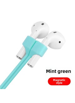 Generic Hot Sale Suitable For Airpods Wireless Bluetooth Headset Anti-lost Rope Magnetic 3 Generation Magnetic Suction Silicone Neck Rope-Color:Mint Green Upgraded Magnetic Anti-lost Rope-Applicable Models:  - Image 1