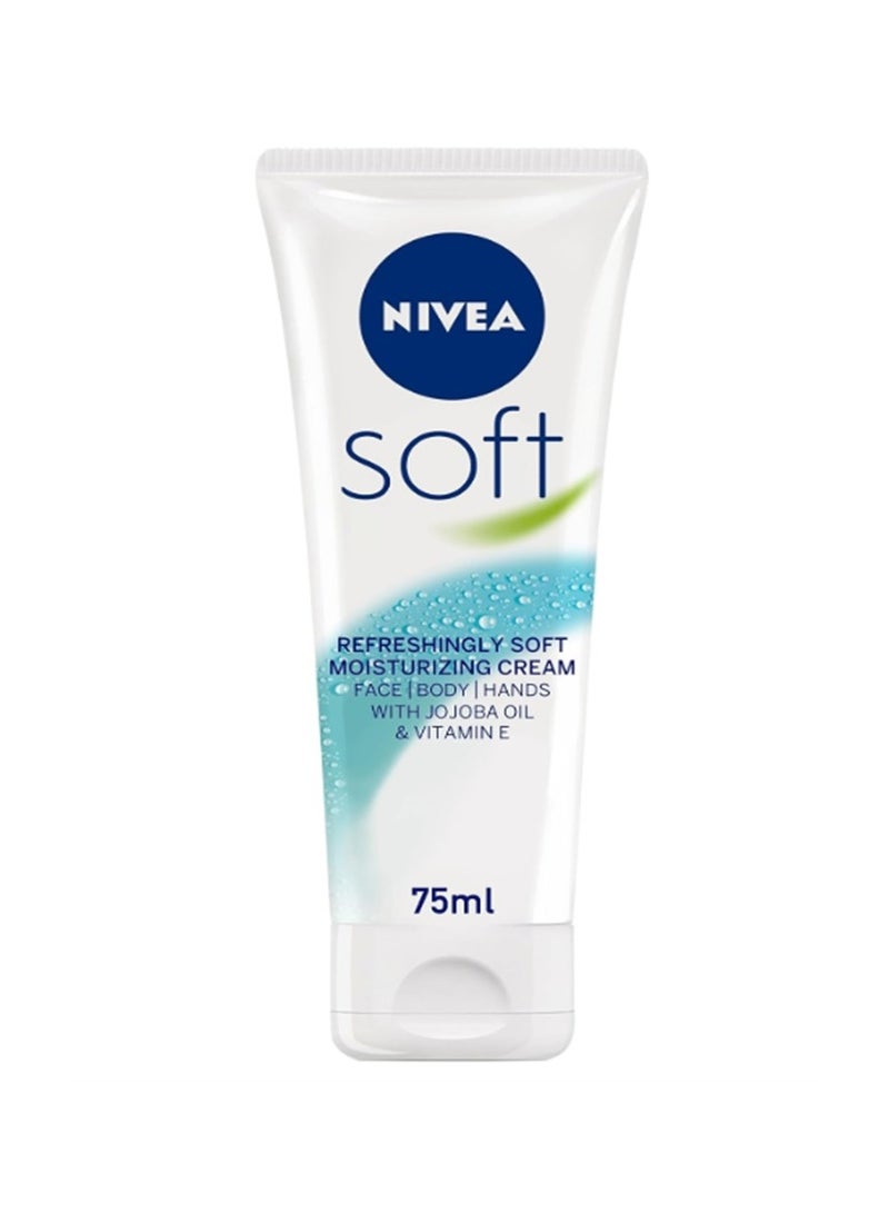 Nivea Soft Refreshing And Moisturizing Cream, Tube 75ml - Image 1