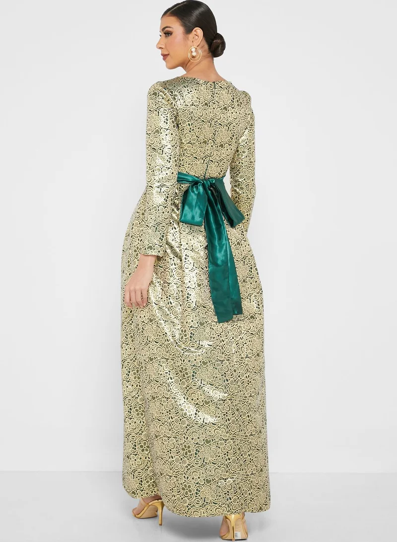 hybella Floral Evening Dress
