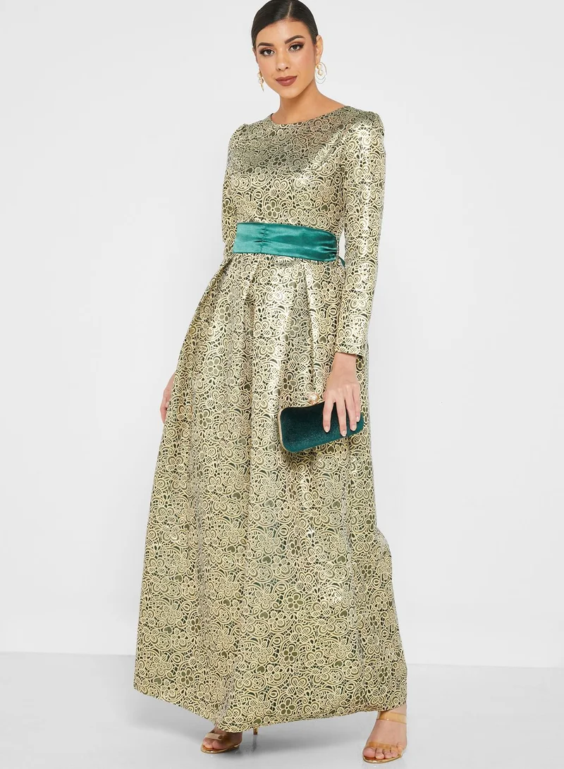 hybella Floral Evening Dress