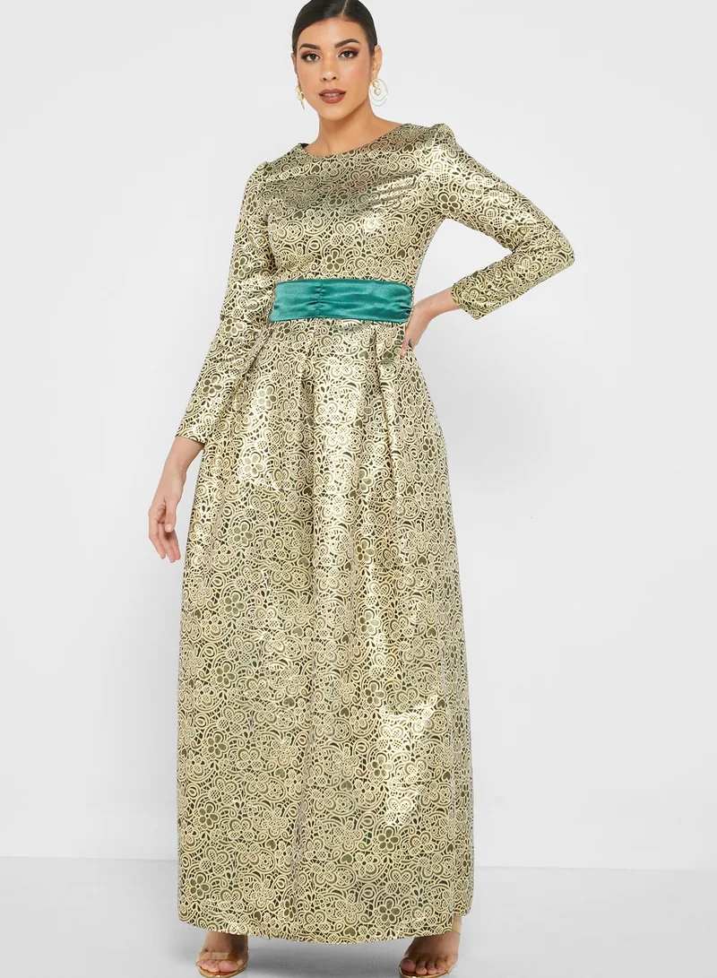 hybella Floral Evening Dress