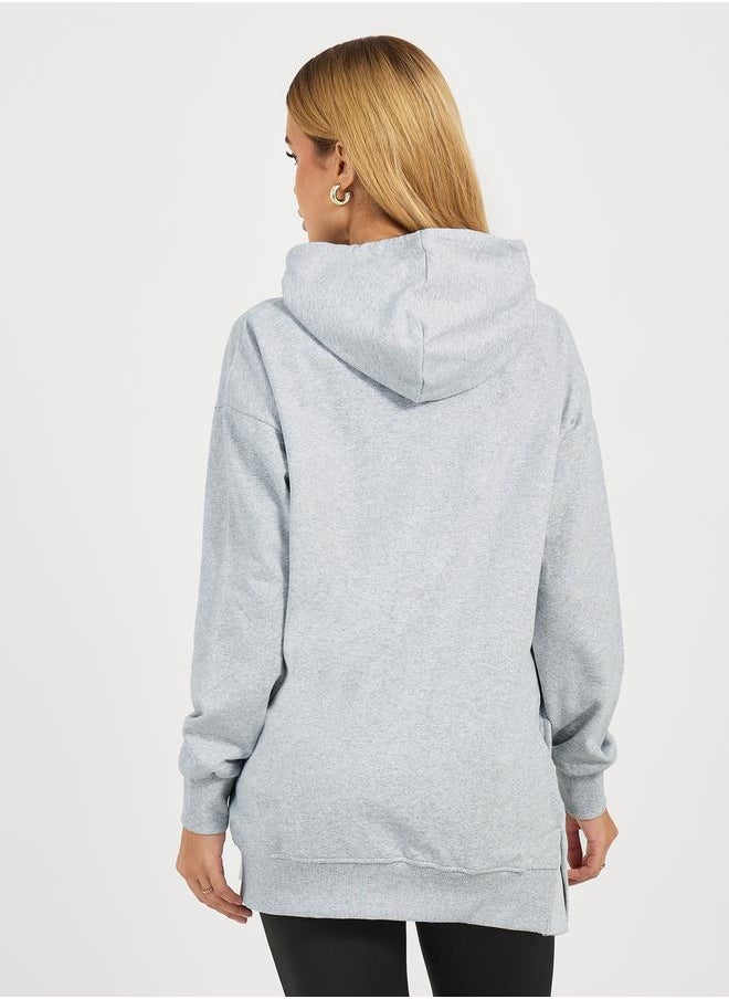 Styli - Oversized Longline Hoodie with Dropped Shoulder - Image 1