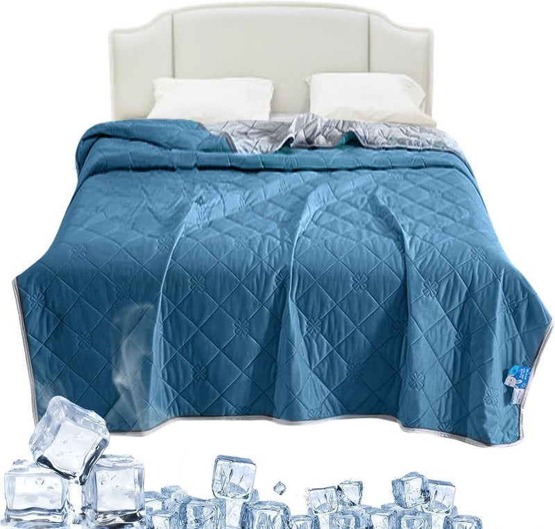 Cooling Blankets for Hot Sleepers | Summer Rest Cooling Comforter | Double-Sided Sleeping Cold Bedding for Home Sofa Outdoor Indoor Couch Bedroom Camping Travel Living Room Dorm - Image 1
