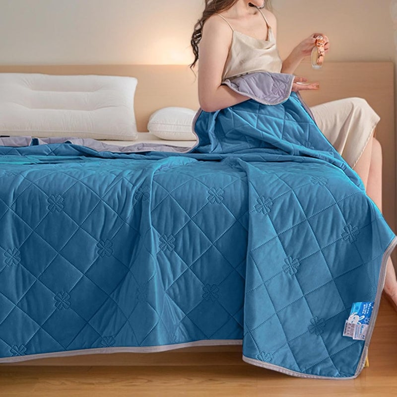 Cooling Blankets for Hot Sleepers | Summer Rest Cooling Comforter | Double-Sided Sleeping Cold Bedding for Home Sofa Outdoor Indoor Couch Bedroom Camping Travel Living Room Dorm - Image 3