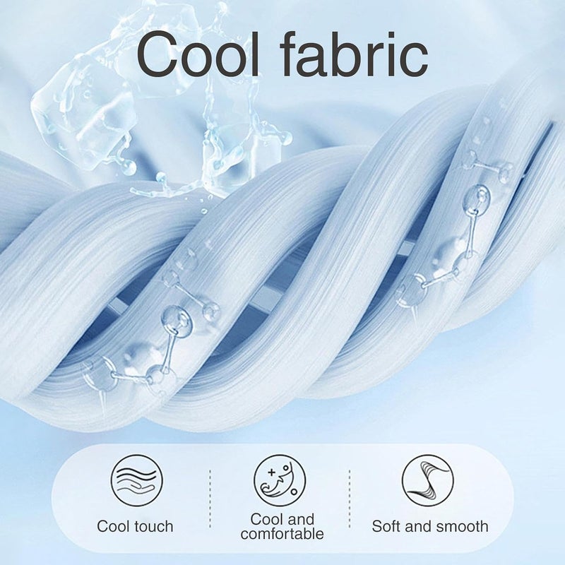 Cooling Blankets for Hot Sleepers | Summer Rest Cooling Comforter | Double-Sided Sleeping Cold Bedding for Home Sofa Outdoor Indoor Couch Bedroom Camping Travel Living Room Dorm - Image 4