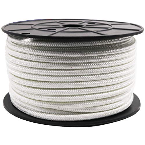 Amgate Wire Center Flagpole Rope 1/4" x 100 feet - Braided Polyester Line with Steel Center Marine Grade Flag Pole Halyard Rope - Image 5