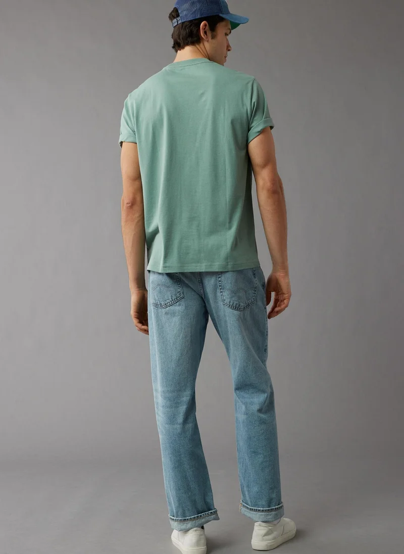 American Eagle Logo Graphic Crew Neck T-Shirt