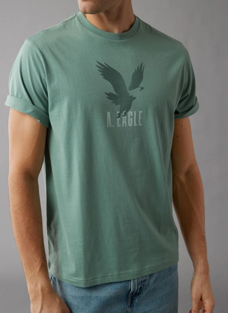 American Eagle Logo Graphic Crew Neck T-Shirt