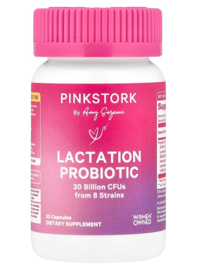 Pink Stork - Lactation Probiotic 30 Billion CFUs 30 Capsules - Image 1