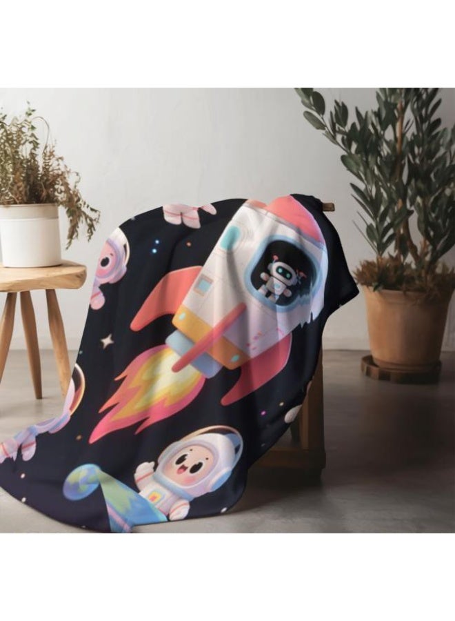 general Wisdom Fairy (latest) flannel thin blanket (warm and comfortable, suitable for sleep, game use, dust and sandproof) 150cm*200cm - 89 - Image 3