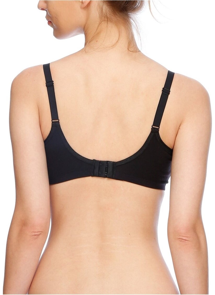Magic Form 5761 Scalloped Lacy Thin Sponge Nursing Bra - Black  - Image 4