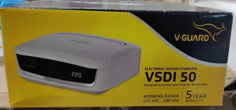 V-Guard VSDI 50 Digital Volt. Stab. for Refrigerator (165L to 450L, Gray) - Image 2