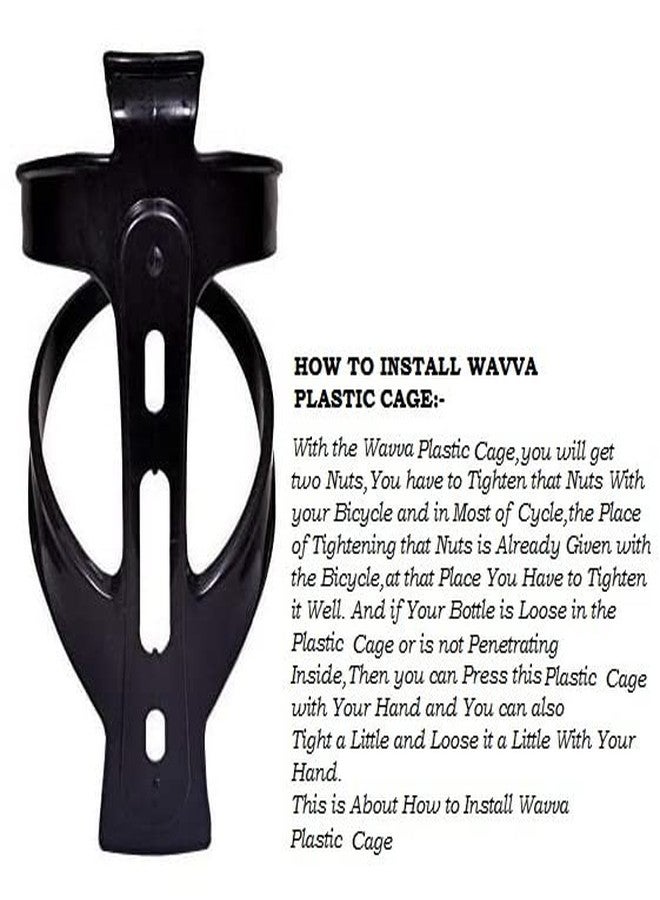 Wavva Bicycle Cycle Bottle Holder Cage (Black) - Image 3