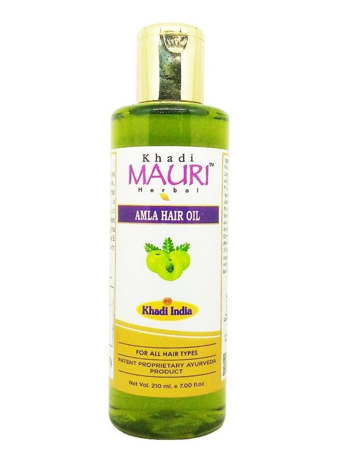 Khadi Mauri Herbal - Khadi Mauri Amla Hair Oil Pack Of 1 Hair Oil (210 Ml) - Image 1