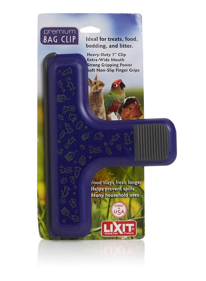 Lixit Animal Care Dog, Cat, and Small Animal Food Bag Clip (Purple) - Image 3