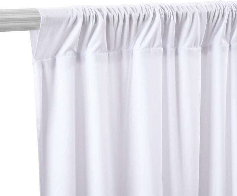 Boltove® White Wrinkle Free Decoration Backdrop Curtain Drapes White Backdrop Panels Background for Photography Wedding Parties Birthday Anniversary Function | Set of 2 | - Image 4