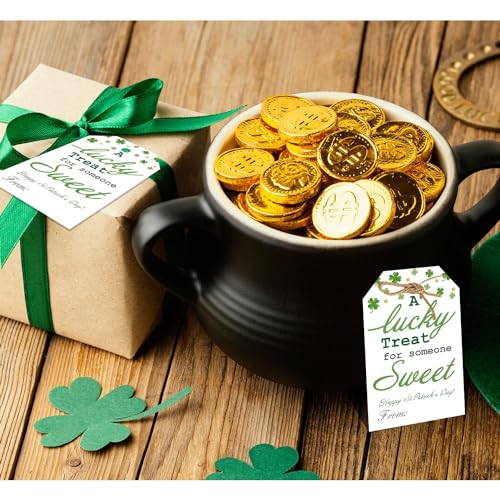 Aukolass 50pcs St. Patrick's Day Gift Tags, A Lucky Treat for Someone Sweet Tags for School Classroom and Teacher Kids (Sweet) - Image 4