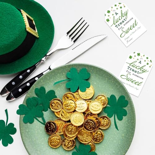 Aukolass 50pcs St. Patrick's Day Gift Tags, A Lucky Treat for Someone Sweet Tags for School Classroom and Teacher Kids (Sweet) - Image 5