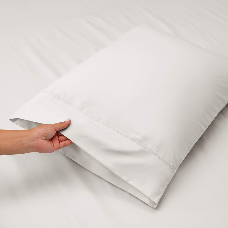 Nestl King Size Sheet Set, 4 Piece Extra Deep Pocket (18-24 inches), Microfiber, Hotel Luxury, Soft, Breathable, Wrinkle-Free, Easy to Care, White - Image 5