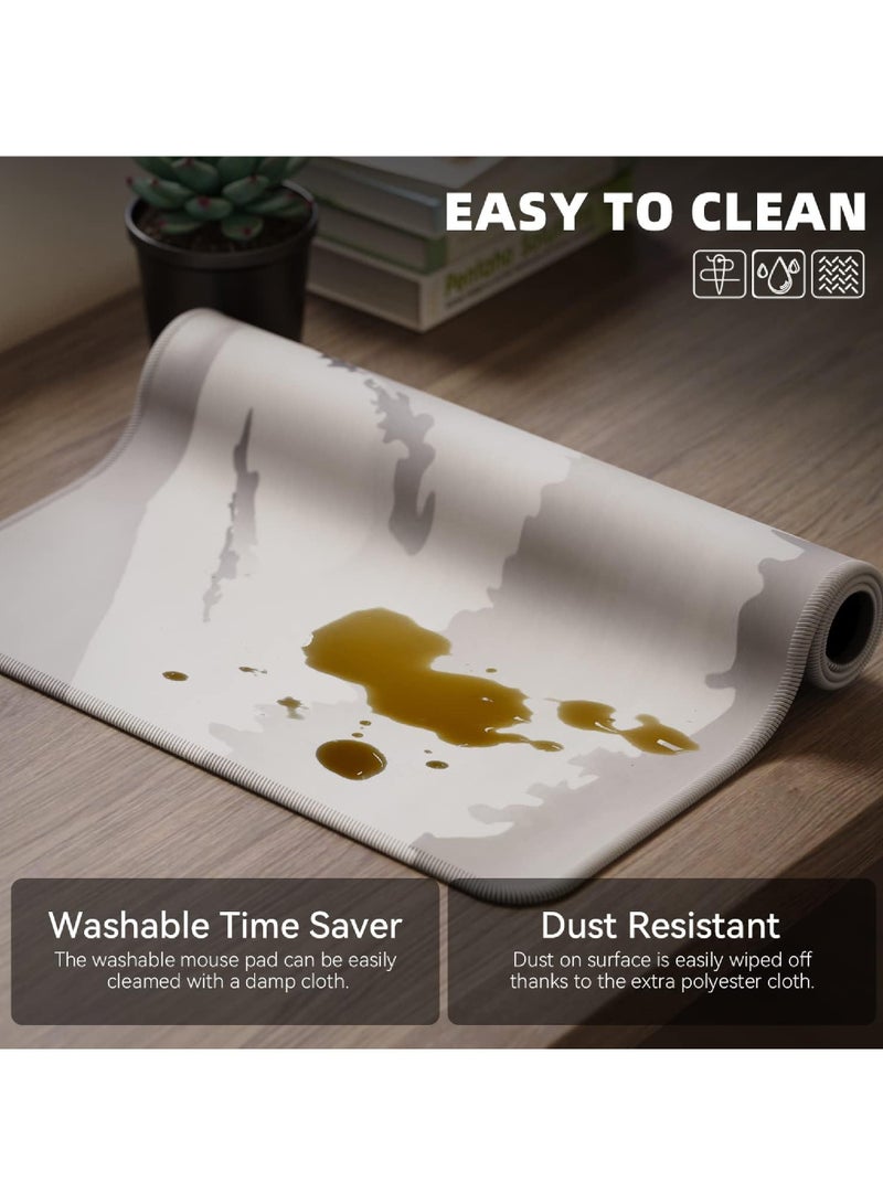 Blossom Mouse Pad (800*300*3mm) Extended Large Mouse Mat Desk Pad Stitched Edges Mousepad Non-Slip Rubber Base Gaming Mouse Pad Office & Home.  - Image 5