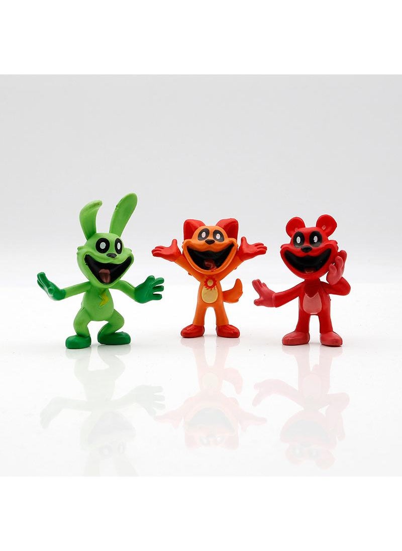 Y&D Smile Small Animal Doll Desktop Cake Ornaments Hand Toy-G296335 Horror Smiling Animals 8  - Image 3