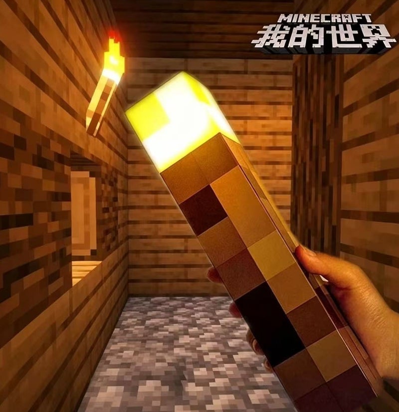 ماين كرافت مجسم لعبة مصباح على شكل عالمي، زينة ضوء ليلي محيطي - Image 2