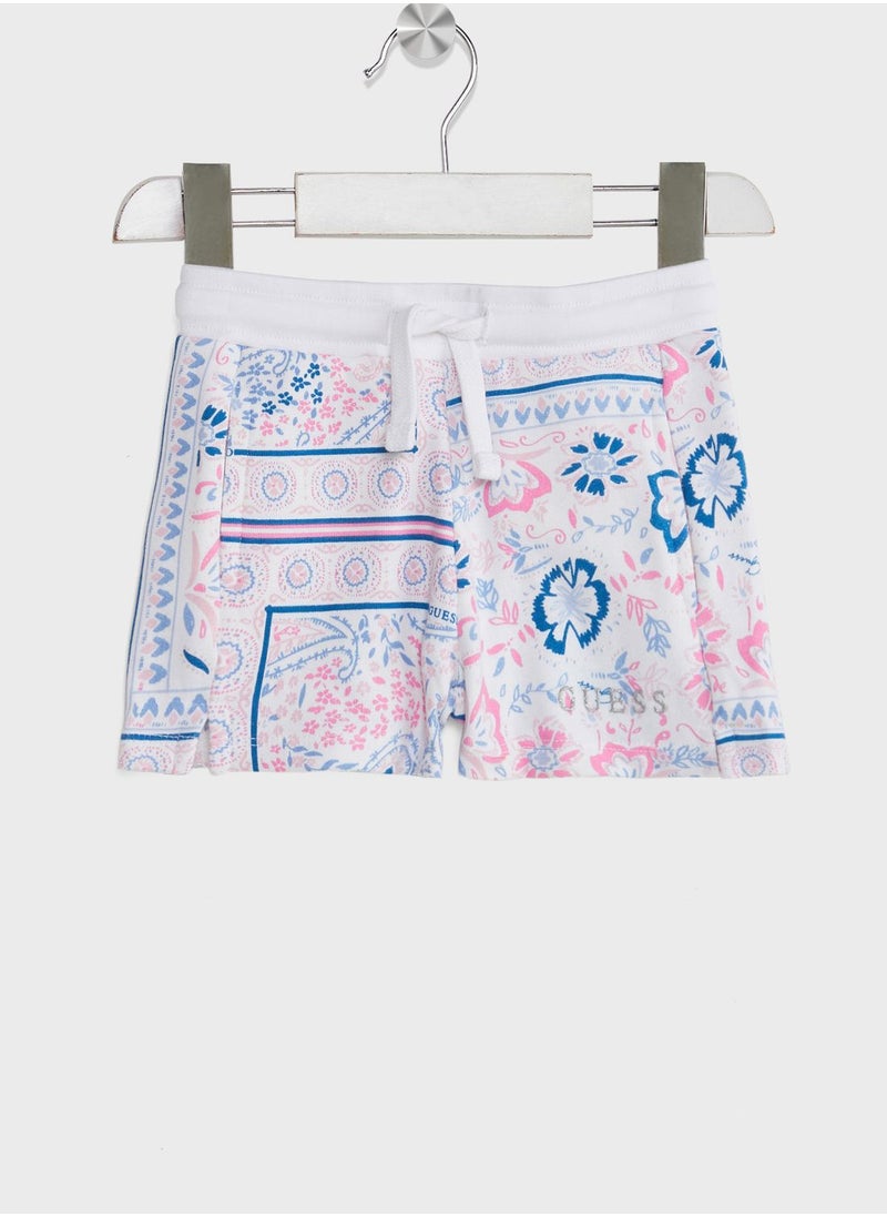 GUESS - Kids Flowers Print Shorts - Image 1