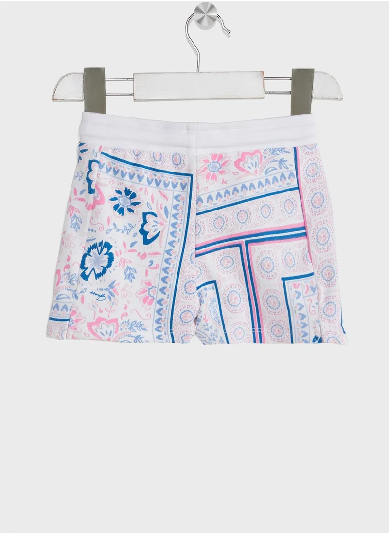 GUESS Kids Flowers Print Shorts